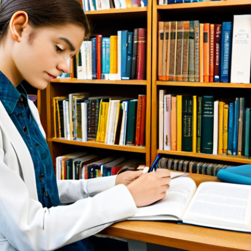 Home 28 **
A focused student in a well-lit library, surrounded by textbooks and fabric swatches, fully clothed in appropriate study attire. They are taking notes on a colorful diagram illustrating weaving techniques. Background includes bookshelves filled with textile-related books. Professional environment, safe for work, perfect anatomy, correct proportions, natural pose, well-formed hands, proper finger count, natural body proportions, high quality, appropriate content, modest clothing.
**