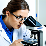 **

"A professional textile technician, fully clothed in appropriate work attire (lab coat, safety glasses), examining a fabric sample under a microscope in a bright, modern textile laboratory. Safe for work, appropriate content, perfect anatomy, correct proportions, professional environment. Quality modifiers: sharp focus, high resolution, detailed textures."

**