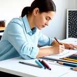 섬유기사 필기시험 대비 전략 - Textile Designer at Work**

"A professional female textile designer, fully clothed in a stylish and ...