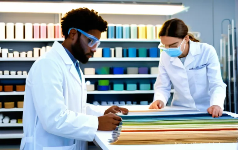 섬유기사 필기시험 대비 자료 - ### Image Prompt 1: Sustainable "Made in France" Textile Innovation