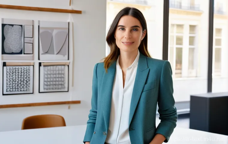 섬유기사 자격증 취득 후의 진로 - **Innovation Consultant in Paris**
A sophisticated female textile engineer, in her early 30s, st...