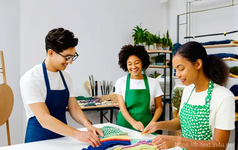 섬유기사와 관련 직업군의 전망 - **"Smart Performance and Health Monitoring Textiles"**
    A dynamic, full-body shot of a young athl...