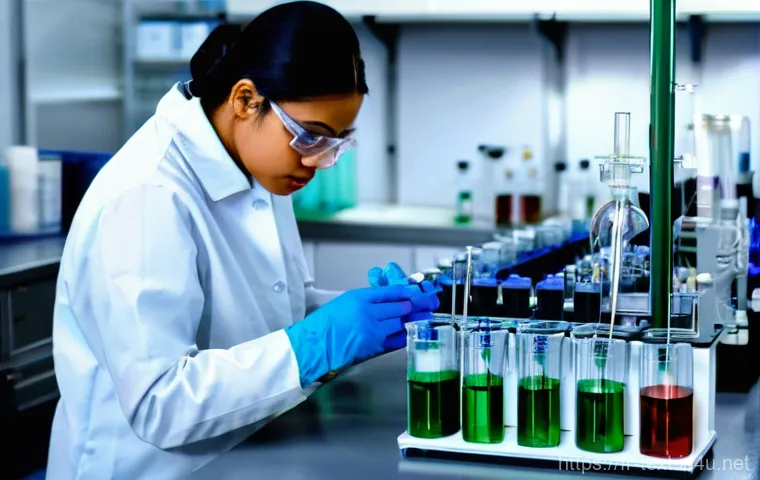 섬유기사 시험 중 실수 방지법 - **Prompt 2: Dynamic Weaving Loom in Action**
    A dynamic and expansive wide-angle shot of a state-...