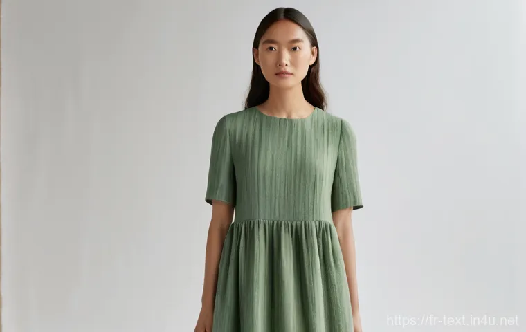 섬유기사 필기 과목별 요점 - **Prompt: The Future of Natural Fibers in Sustainable Fashion**
"A confident young woman, approx...