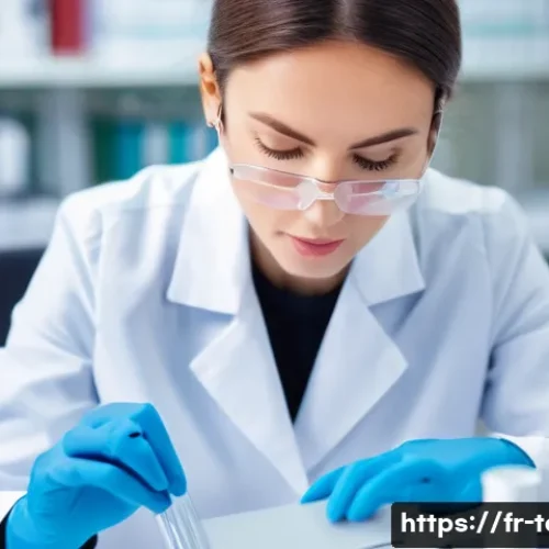 섬유기사와 필기시험 출제 유형 - **Prompt: The Microscopic World of Textile Innovation**
    A highly detailed and scientifically ins...