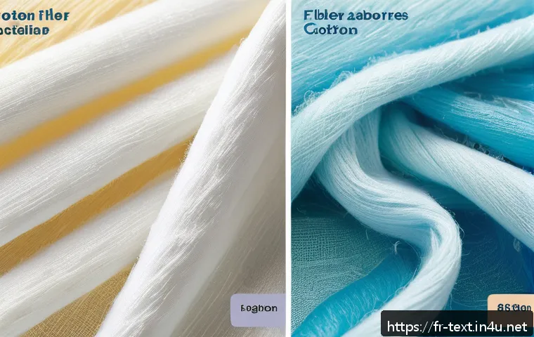 섬유기사와 필기시험 준비 사례 - A detailed educational infographic illustrating the comparison between natural and synthetic textile...